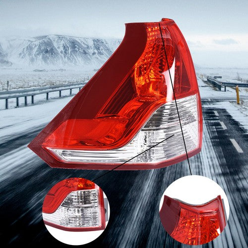DURAFORCE Driver LH Side Tail Light Assembly Red 33550T0AH01 For 2012-2014 Honda CRV CR-V