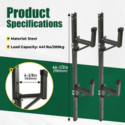 DURAFORCE 2PCS Adjustable Trailer Side Ladder Rack For Enclosed Trailer Exterior Side Wall