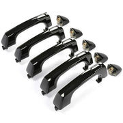 DURAFORCE For Hummer H3 H3T 2006-2010 25832250 Black Door Handle Outside Front & Rear 5PCS