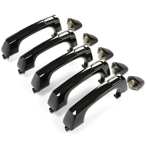 DURAFORCE For Hummer H3 H3T 2006-2010 25832250 Black Door Handle Outside Front & Rear 5PCS