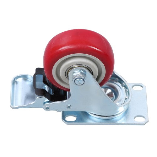 DURAFORCE 3 Inch Industrial Heavy Duty Swivel Caster Wheels with Brake Set of 4 Safety