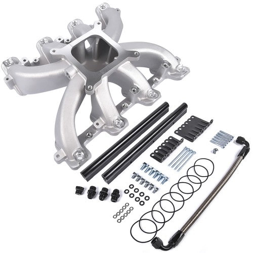 DURAFORCE Single-Plane EFI Intake Manifold w/ Fuel Rails 300-137 For GM Gen LS1 LS2 LS6