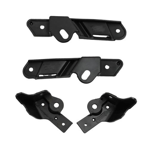 DURAFORCE Front Bumper Upper+Lower Grill&Fog Light Set&Trim Set For Ford Focus 2015-2018