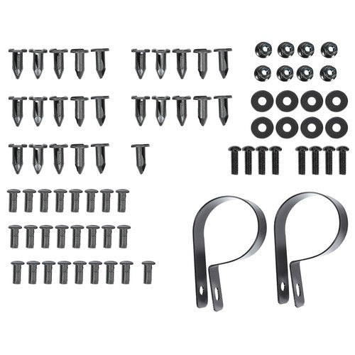 Black Extended Fender Flares with Hardware for Yamaha Viking VI 2014 2015-2023 PE