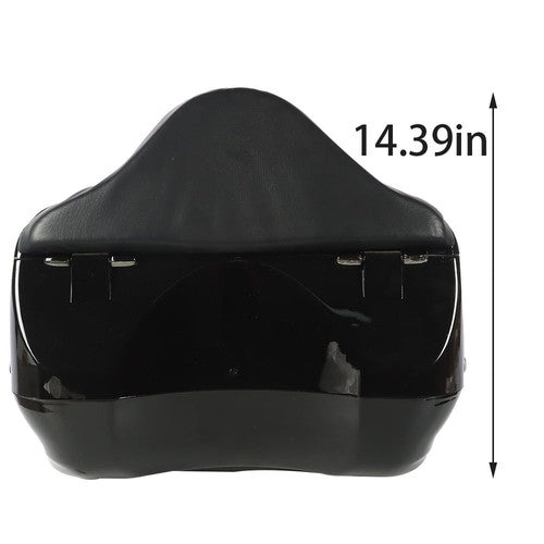 DURAFORCE 28L Universal Motorcycle Trunk Scooter Tail Box Helmet Luggage Case w/Tail Light