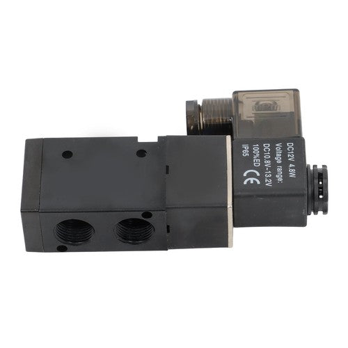 DURAFORCE NEW DC 12V 3/8" Brass Electric Solenoid Valve for Water Air waterproof N/C IP65