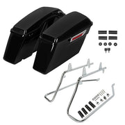 DURAFORCE Hard Saddlebags Bag W/ Conversion Brackets For Harley Heritage Softail 1986-2017