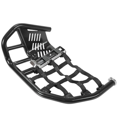 DURAFORCE For Honda TRX 450R Sportrax 450 Nerf Bars Pro Peg Heel Guard Aluminum Black Pair