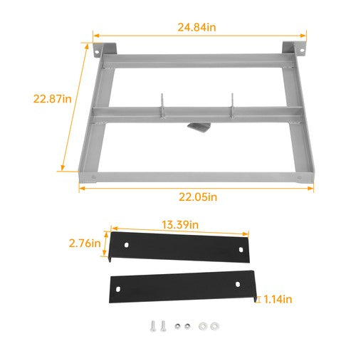 DURAFORCE BATTERY TRAY For 1994-2013 EZGO 36V TXT / MEDALIST GOLF CART Aluminum