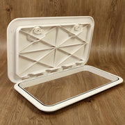 DURAFORCE 2X MARINE BOAT Deck Access HATCH & LID 24" X 14" RV Storage White