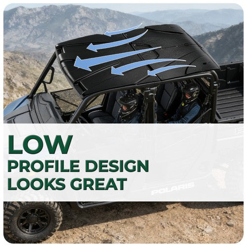 DURAFORCE Hard Plastic Top Roof For Polaris Ranger 570 Crew / XP 900 1000 Crew 2014-2025
