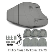 DURAFORCE Waterproof Anti-UV RV Cover 23'-26' FT For Class C Motorhome Trailer Camper