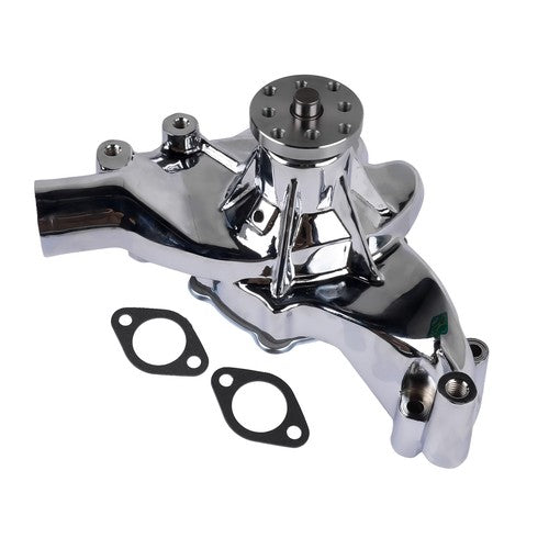 DURAFORCE High Flow Chrome Long Water Pump Silver for Chevy BBC 396 402 427 454 V8 Engines