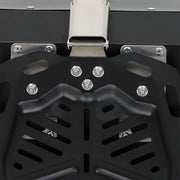 DURAFORCE Black 45L Motorcycle Top Case Tail Box Thick Aluminum Hard Trunk With Backrest