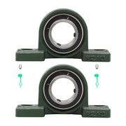 DURAFORCE 2 Pack UCP210-32 Pillow Block Mounted Ball Bearing 2" Bore Self Aligning New