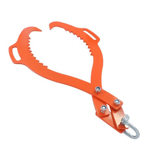DURAFORCE Heavy Duty Claw Hook 2 Claw Timber Log Lifting Tongs For Lumber Skidding 32 Inch