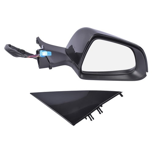 DURAFORCE Right Side Passenger Side Mirror Power Folding Black For Tesla Model 3 M3 17-23