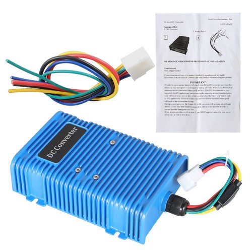 DURAFORCE 48 volt to 12 volt reducer 30 AMP Golf Cart 36V/48V to 12 V DC Converter US