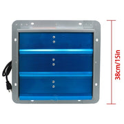 DURAFORCE 12Inch Aluminum Wall Mounted Shutter Exhaust Fan With 1.65 Meters Power Cord Kit