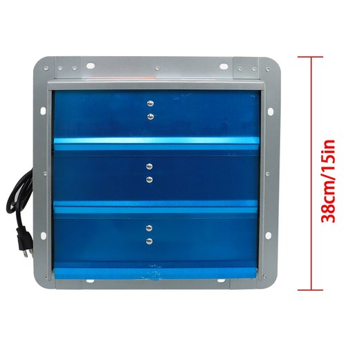 DURAFORCE 12Inch Aluminum Wall Mounted Shutter Exhaust Fan With 1.65 Meters Power Cord Kit