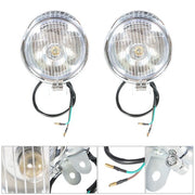 DURAFORCE Chrome Driving Spot Fog Light Bar W/ Bracket Turn Signal For Motorcycle Honda