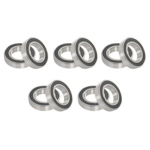 DURAFORCE 10 Pcs R24-2RS 1-1/2×2-5/8×9/16" Double Rubber Seal Deep Groove Ball Bearing
