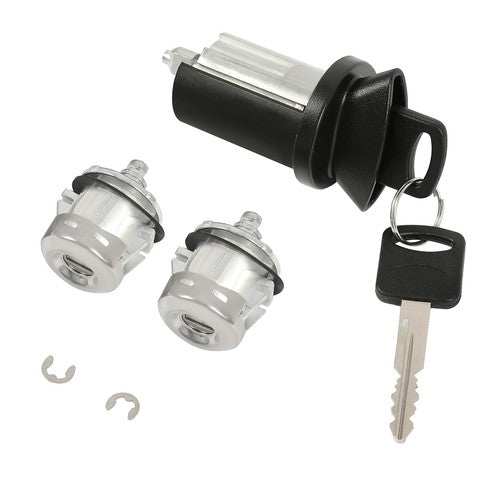 DURAFORCE Ignition Switch Lock Cylinder Door Lock Cylinder 2 Keys For Ford F250 F350 E150