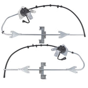 DURAFORCE 2PCS Power Window Regulator w/ 2-Pin Motor for Freightliner M2 Front Left+Right