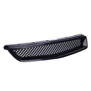 DURAFORCE JDM Type R Black Grille & LED Fog Lights 3PCS for 1999-2000 Honda Civic