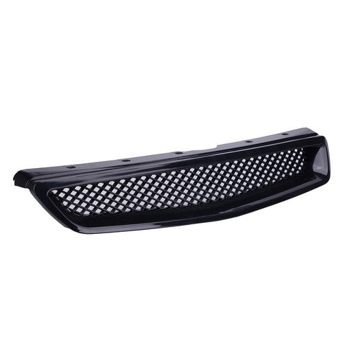 DURAFORCE JDM Type R Black Grille & LED Fog Lights 3PCS for 1999-2000 Honda Civic