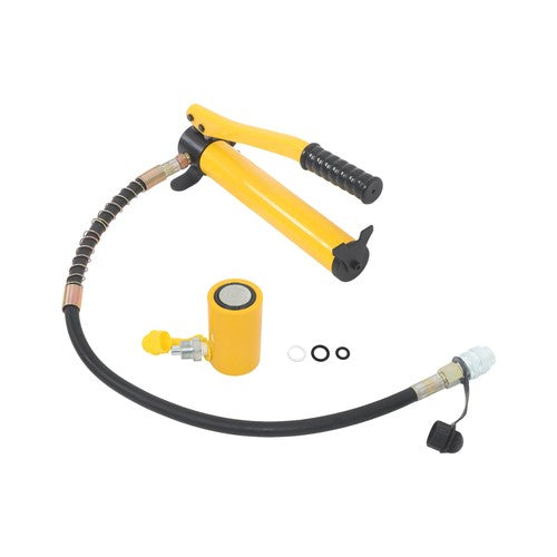 DURAFORCE 10T Mini Hydraulic Cylinder Jack Porta Power Ram 2" Stroke For Machinery