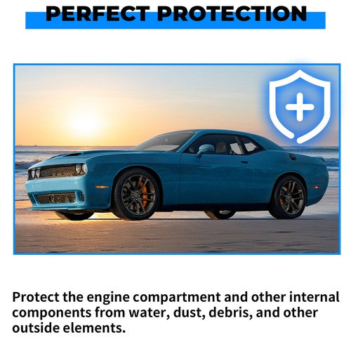 Fit For 08-22 Dodge Challenger Front Bumper Hood Weatherstrip Seal With Rivets