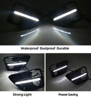 DURAFORCE LED Fog Lights & Covers Daytime Running Light DRL For 2015-2017 Subaru WRX STI
