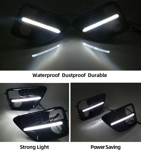 DURAFORCE LED Fog Lights & Covers Daytime Running Light DRL For 2015-2017 Subaru WRX STI