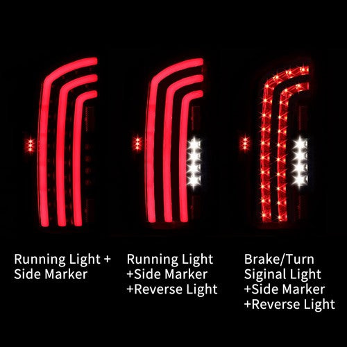 2007 2008 Dodge Ram 1500 2007 2009 Ram 2500 3500 Smoked LED Tail Lights Lamp