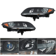 DURAFORCE Projector Headlights Halogen Black Housing For Chevy Malibu 2013-2016 Left&Right