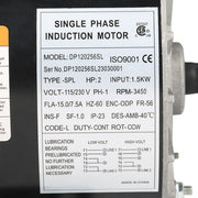 DURAFORCE New 2HP SPL Compressor Duty Electric Motor 3450 RPM 56 Frame 5/8" Shaft 120/240V
