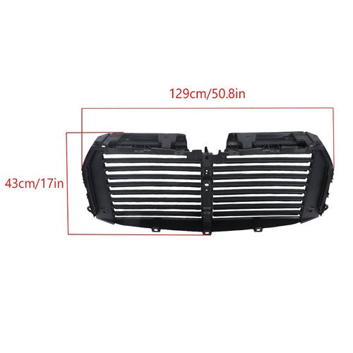 DURAFORCE For 15-17 Ford F150 FL3Z8475A Upper Radiator Grille Air Shutter Assembly W/Motor