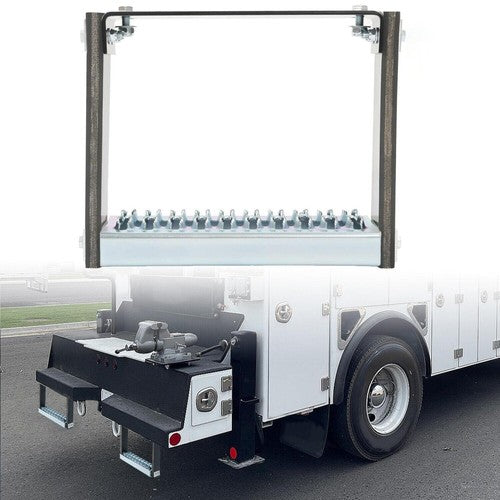 DURAFORCE Heavy Duty 13" x 11" Truck Step Flexible Side Step W/ Diamond Deck Span