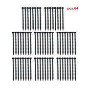 DURAFORCE 64pcs Anchoring Spik L-shaped 100FT Garden Edge Lawn Grass Stone Isolation Strip
