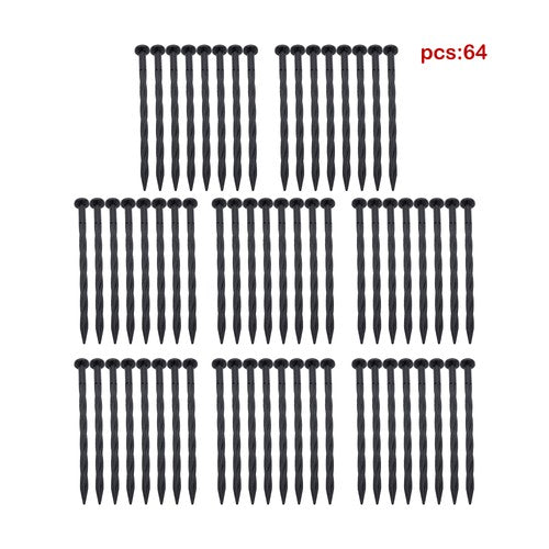 DURAFORCE 64pcs Anchoring Spik L-shaped 100FT Garden Edge Lawn Grass Stone Isolation Strip