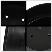 DURAFORCE 5 Pack 5 Gallon Pure Black Plastic Plant Flower Nursery Pots 30*24*24cm