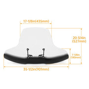 DURAFORCE 2-Tone Large Windshield Windscreen Screen Protector For ATV Motorcycle Harley
