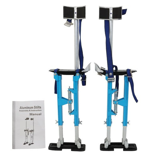 DURAFORCE Aluminium Drywall Stilts Tool 18-30" Stilt Adjustable Height Painter Stilt New