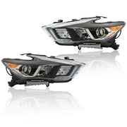 DURAFORCE For Maxima S|SL|SV 2016-2017 18 Headlights Clear Lens LH+RH Pair Housing Chrome
