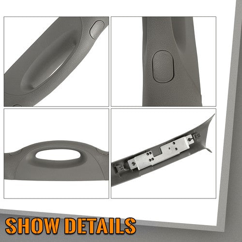 Gray Passenger Side Front A Pillar Trim Handle for 2004-2008 Ford F150 F-150