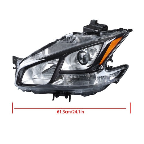 DURAFORCE For Nissan Maxima 2009-2014 LH+RH Headlight Headlamps Clear w/Sport Pkg HID Type