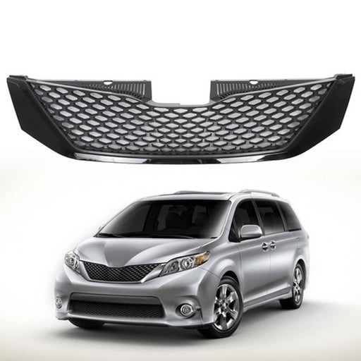 DURAFORCE Suitable For Toyota Sienna 2011-2017 Front Bumper Upper Grille Assembly Plastic