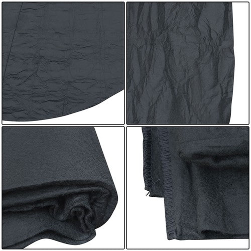 DURAFORCE 12ft Round Outdoor Inflatable Hot Tub Mat Pool Liner Pad Heavy Duty 12'(Black)