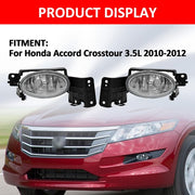 DURAFORCE Fit Honda Accord Crosstour 3.5L 2010-2012 Front Bumper Fog Lights Lamp W/Bezel
